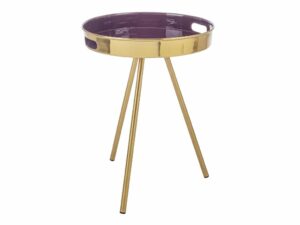 Zlatý kulatý konferenční stolek Bizzotto Inesh 42 cm Bizzotto
