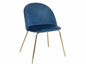 Modrá sametová jídelní židle Bizzotto Tanya Bizzotto