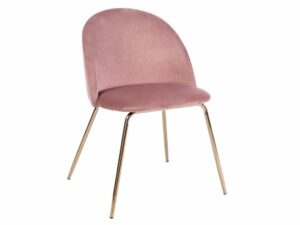 Růžová sametová jídelní židle Bizzotto Tanya Bizzotto