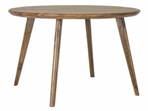 Hnědý dřevěný kulatý jídelní stůl Bizzotto Sylvester 120 cm Bizzotto