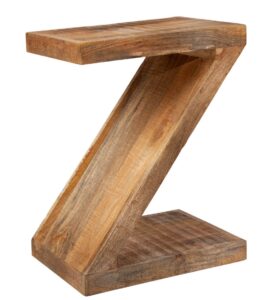 Moebel Living Přírodní masivní mangový odkládací stolek Zeta 45 x 30 cm Moebel Living