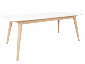 Nordic Living Bílý rozkládací jídelní stůl Halden 195/285 x 90 cm Nordic Living