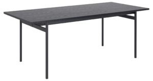 SCANDI Černý dřevěný jídelní stůl Amuse 200 x 90 cm SCANDI