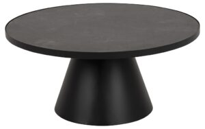 SCANDI Černý keramický konferenční stolek Sandro 85