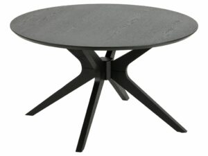 SCANDI Černý dřevěný kulatý konferenční stolek Luella SCANDI