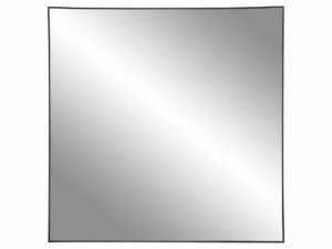 Nordic Living Černé kovové nástěnné zrcadlo Zayden 60 x 60 cm Nordic Living