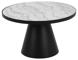 SCANDI Bílý mramorový konferenční stolek Sandro 65