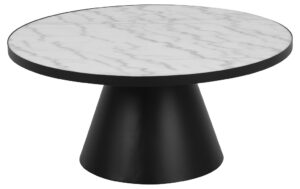 SCANDI Bílý mramorový konferenční stolek Sandro 85