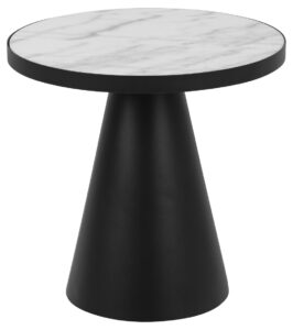 SCANDI Bílý mramorový konferenční stolek Sandro 45