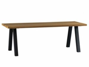 Hoorns Tmavě hnědý dřevěný jídelní stůl Hubert 210 x 81 cm Hoorns