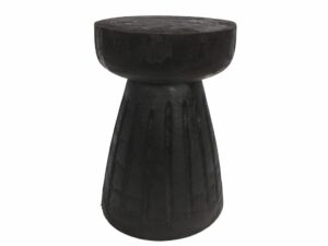 Hoorns Černá dřevěná stolička Barren 28 cm Hoorns