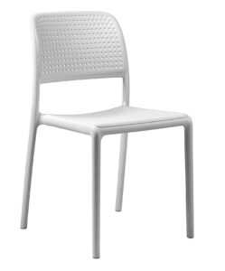 SitBe Bílá plastová zahradní židle Loft SitBe