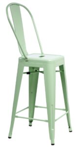 Culty Zelená kovová barová židle Tolix Culty