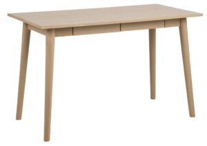 SCANDI Přírodní dubový pracovní stůl Maryt 120x60 cm SCANDI