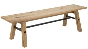 SCANDI Přírodní dubová jídelní lavice Kiruna 170 cm SCANDI
