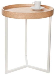 Moebel Living Přírodní kulatý odkládací stolek Cotis 40 cm Moebel Living
