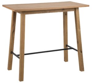 SCANDI Přírodní dubový barový stůl Rachel 117 cm SCANDI