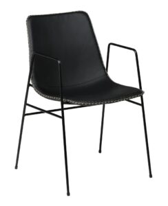 DAN-FORM Černá koženková židle DanForm Floss DAN-FORM