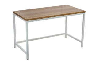 Culty Dubový stůl Practo 120x60 cm s bílou kovovou podnoží Culty