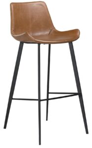 DAN-FORM Světle hnědá koženková barová židle DanForm Hype DAN-FORM
