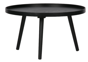 Hoorns Černý kulatý konferenční stolek Mireli 78 cm Hoorns