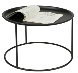 Hoorns Černý kovový konferenční stolek Select 56 cm Hoorns