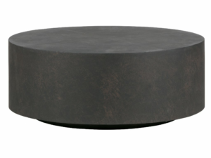 Hoorns Tmavě hnědý kulatý konferenční stolek James 80 cm Hoorns