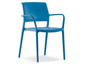 Pedrali Modrá plastová jídelní židle ARA 315 Pedrali