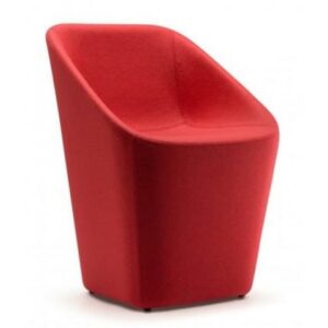 Pedrali Červená vlněná židle Log 365 Pedrali