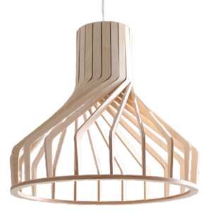 Nordic Design Přírodní dřevěné závěsné světlo Vegas Fat Ø 38 cm Nordic Design