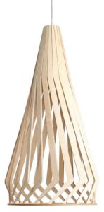 Nordic Design Přírodní dřevěné závěsné světlo Vegas Tall Ø 34 cm Nordic Design