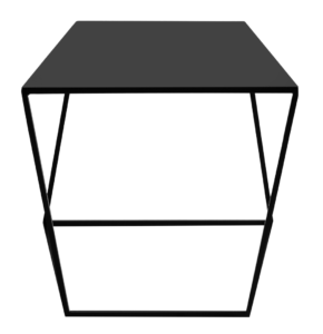 Nordic Design Černý kovový konferenční stolek Nara 50x50 cm Nordic Design