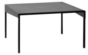 Nordic Design Černý kovový konferenční stolek Narvik 80 cm Nordic Design