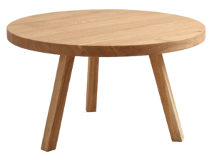 Nordic Design Přírodní masivní konferenční stolek Tre Ø 80 cm Nordic Design