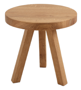 Nordic Design Přírodní masivní odkládací stolek Tre Ø 40 cm Nordic Design