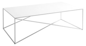 Nordic Design Bílý kovový konferenční stolek Mountain 140 x 80 cm Nordic Design