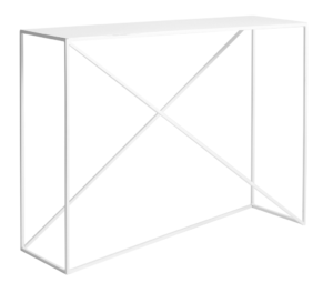 Nordic Design Bílý kovový toaletní stolek Mountain 100x30 cm Nordic Design