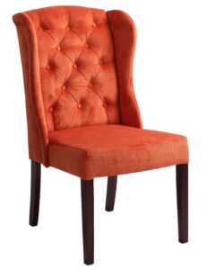 Nordic Design Oranžová látková jídelní židle Versai Nordic Design