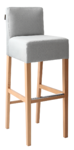 Nordic Design Světle šedá látková barová židle Pott 87 cm Nordic Design