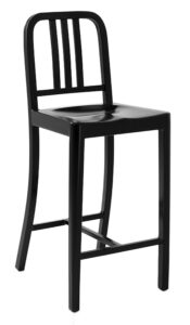 Nordic Design Černá kovová barová židle Divala 117 cm Nordic Design
