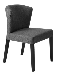 Nordic Design Tmavě šedá látková jídelní židle Harva Nordic Design