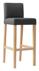 Nordic Design Šedá látková barová židle Wilson 77 Nordic Design