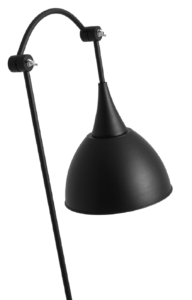 Nordic Design Černá kovová stojací lampa Eby Nordic Design
