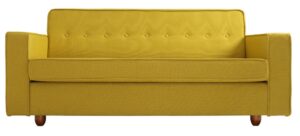 Nordic Design Žlutá látková dvoumístná pohovka Tracy 178 cm Nordic Design