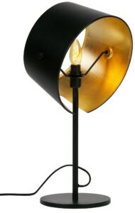 Hoorns Černá kovová stolní lampa Loma Hoorns