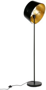 Hoorns Černá kovová stojací lampa Loma Hoorns