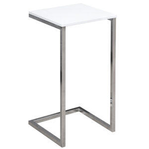 Moebel Living Bílý kovový odkládací stolek Ramos 30x30 cm Moebel Living