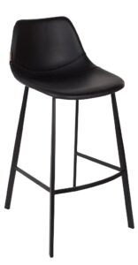 Černá vintage barová židle DUTCHBONE Franky Dutchbone