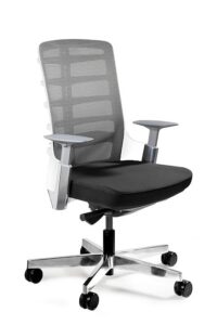 OfficeLab Bílá látková kancelářská židle Spin S OfficeLab