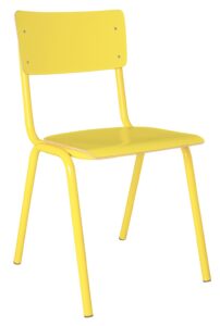 Žlutá jídelní židle ZUIVER BACK TO SCHOOL Zuiver